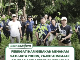 Peringati Hari Gerakan Menanam Satu Juta Pohon, Yajid Fahmi Ajak Generasi Muda Peduli Lingkungan