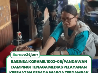 TNI Hadir di Tengah Bencana, Babinsa Pandawan Dampingi Pelayanan Kesehatan Warga