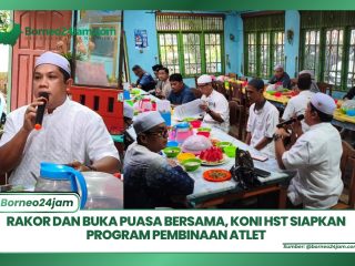 Rakor dan Buka Puasa Bersama, KONI HST Siapkan Program Pembinaan Atlet