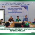 Atasi Sengketa Lahan, Pemkab HST Bentuk Gugus Tugas Reforma Agraria