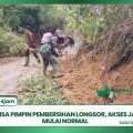 Babinsa Pimpin Pembersihan Longsor, Akses Jalan Mulai Normal